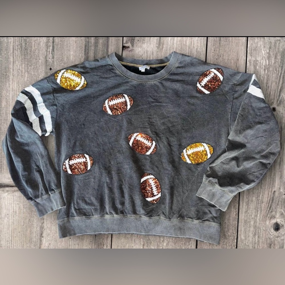 White Birch Sewing Football Sweatshirt